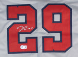 James Wood Washington Signed Gray Baseball Jersey BAS