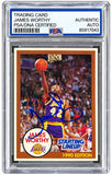 James Worthy Signed 1990 Starting Lineup #42 Trading Card PSA/DNA