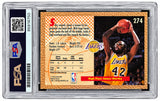 James Worthy Signed 1992 Fleer #274 Trading Card PSA/DNA Auto Mint 9