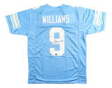 Jameson Williams Detroit Signed Alternate Light Blue Football Jersey BAS