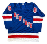 Jaromir Jagr New York Signed Blue Hockey Jersey JSA QR