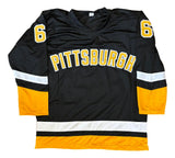 Jaromir Jagr Pittsburgh Signed Black Hockey Jersey JSA QR