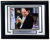 Jason Alexander Signed Framed 8x10 Seinfeld Photo by Sports Integrity features George Costanza holding a banana, autographed and includes an engraved nameplate. BAS BB36606.