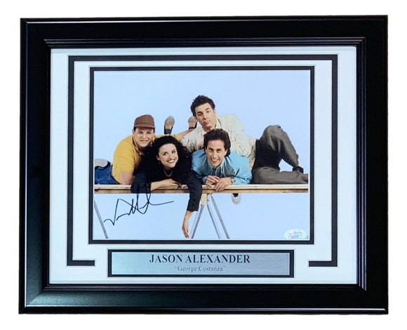 Jason Alexander Signed Framed 8x10 Seinfeld Table Photo JSA