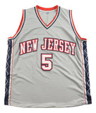 Jason Kidd New Jersey Signed Gray Basketball Jersey BAS