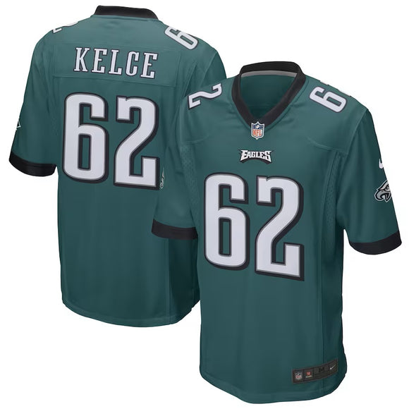 PRE-ORDER Jason Kelce Signed Philadelphia Eagles Green Nike Game Replica Jersey