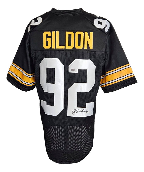 Jason Gildon Pittsburgh Signed Black Football Jersey Sports Integrity Sports Integrity