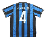 Javier Zanetti Signed Inter Milan Blue Nike Soccer Jersey BAS