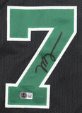 Jaylen Brown Boston Signed Black Basketball Jersey BAS