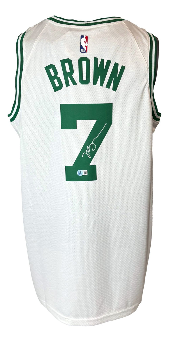 Jaylen Brown Signed Boston Celtics White Nike Swingman Jersey BAS