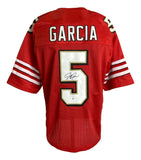 49ers Jeff Garcia Signed Custom Red Pro-Style Football Jersey BAS