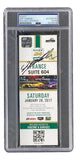 Jeff Gordon Signed Slabbed 2017 NASCAR Daytona Rolex 24 Suite 604 Ticket PSA