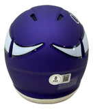 Justin Jefferson Signed Minnesota Vikings Mini Speed Helmet BAS w/ Case