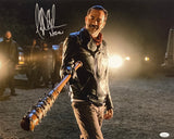 Jeffrey Dean Morgan Signed 16x20 The Walking Dead Point Photo Negan JSA ITP