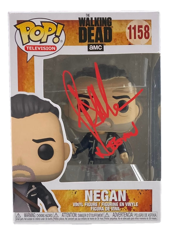 Jeffrey Dean Morgan Signed The Walking Dead Funko Pop #1158 Negan Insc JSA ITP