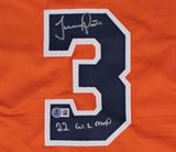 Jeremy Pena Houston Signed Orange Baseball Jersey 22 WS MVP BAS