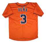Jeremy Pena Houston Signed Orange Baseball Jersey 22 WS MVP BAS