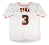 Jeremy Pena Houston Signed White Baseball Jersey 22 WS MVP BAS