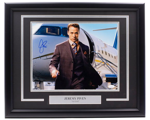 Jeremy Piven Signed Framed Entourage 11x14 Plane Photo JSA ITP Sports Integrity