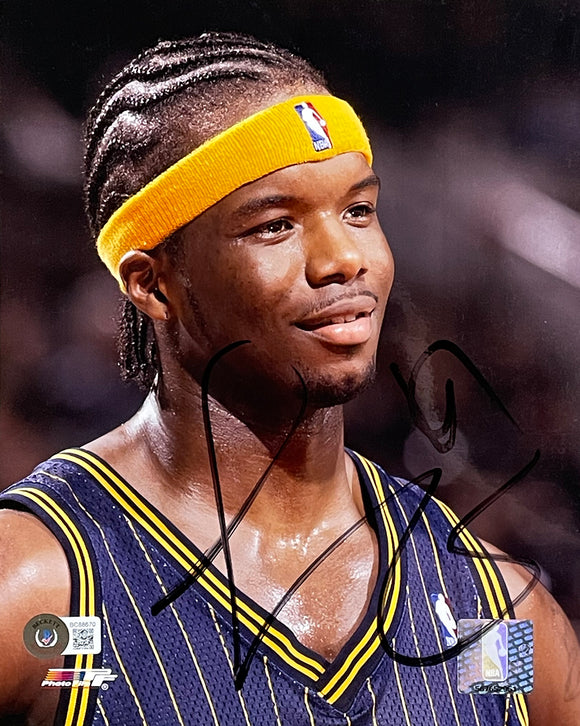Jermaine O'Neal Signed 8x10 Indiana Pacers Basketball Photo BAS