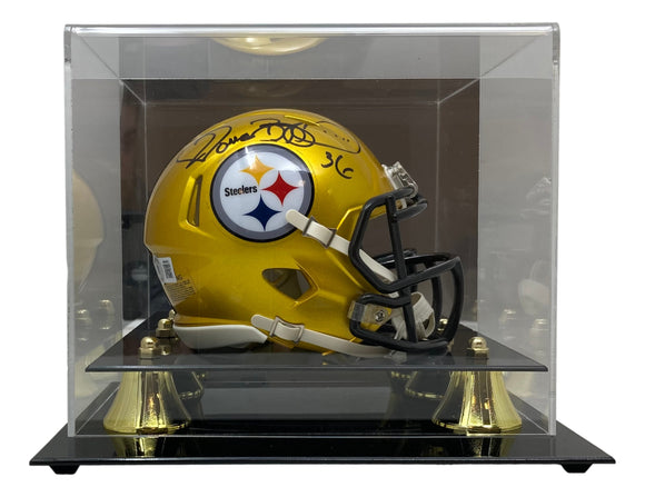 Jerome Bettis Signed Pittsburgh Steelers Flash Mini Speed Helmet BAS w/ Case Sports Integrity