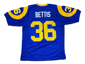 Jerome Bettis Custom Blue Pro-Style Football Jersey Sports Integrity