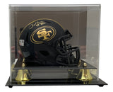 Jerry Rice Signed San Francisco 49ers Eclipse Mini Speed Helmet Fanatics w/ Case Sports Integrity