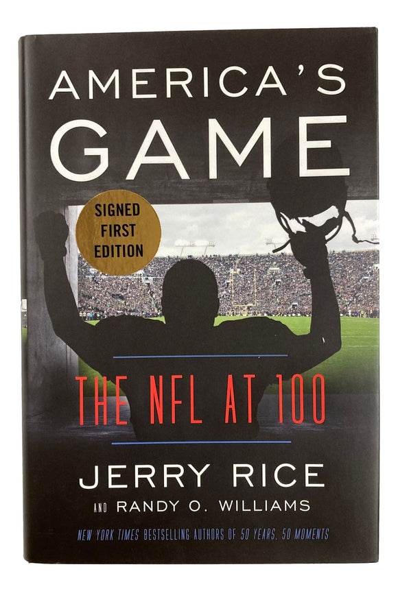 Jerry Rice Signed America's Game: The NFL At 100 Hardcover Book BAS