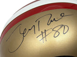 Jerry Rice Signed San Francisco 49ers Full Size Replica Helmet JSA