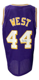 Jerry West Signed Purple Pro-Style Basketball Jersey JSA Sports Integrity