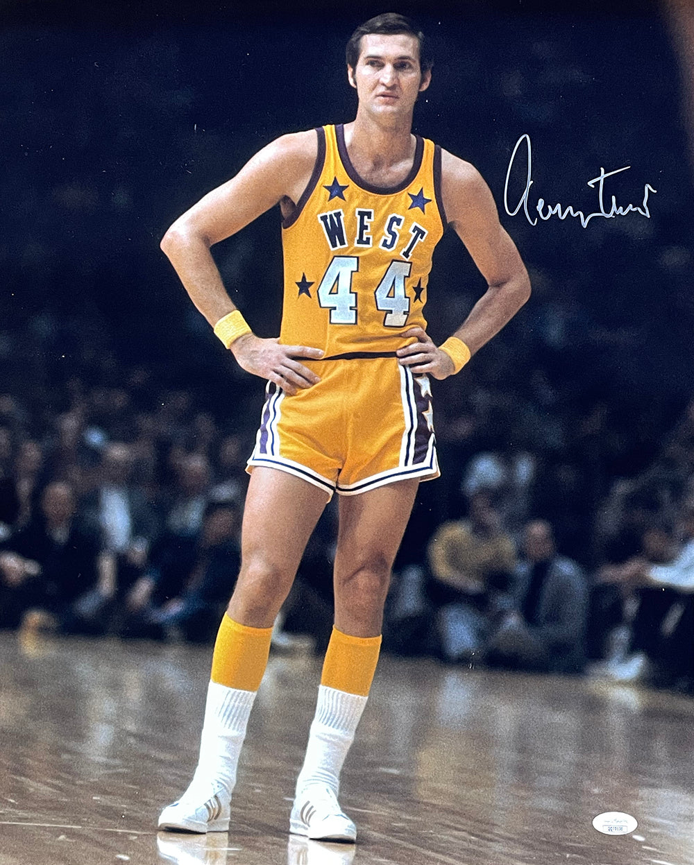 Jerry West Autographed Los Angeles Custom Jersey