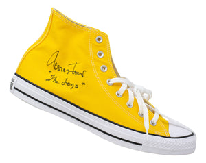 Jerry West Signed Right Yellow Converse Chuck Taylor Shoe The Logo Inscribed JSA