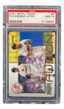 Derek Jeter Roger Clemens Slabbed Yankees 2000 Metal Fusion #8 Card PSA/DNA Mint 9