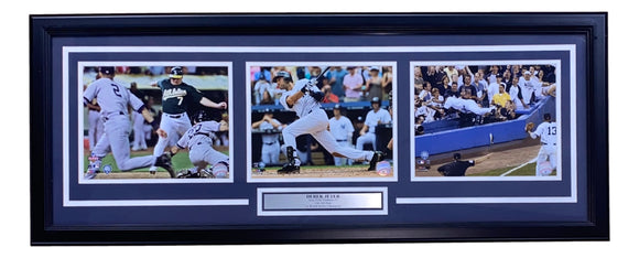 Derek Jeter Framed 18x38 New York Yankees 8x10 Photo Collage Sports Integrity