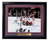 Jim Craig Signed Framed 16x20 Miracle On Ice Photo Do You Believe Steiner Holo