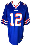 Jim Kelly Signed Buffalo Bills Blue Nike Game Jersey BAS ITP