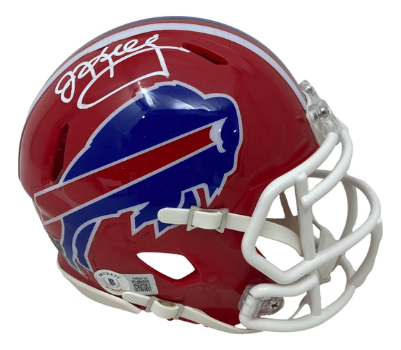 Jim Kelly Signed Buffalo Bills Mini Speed Helmet BAS ITP