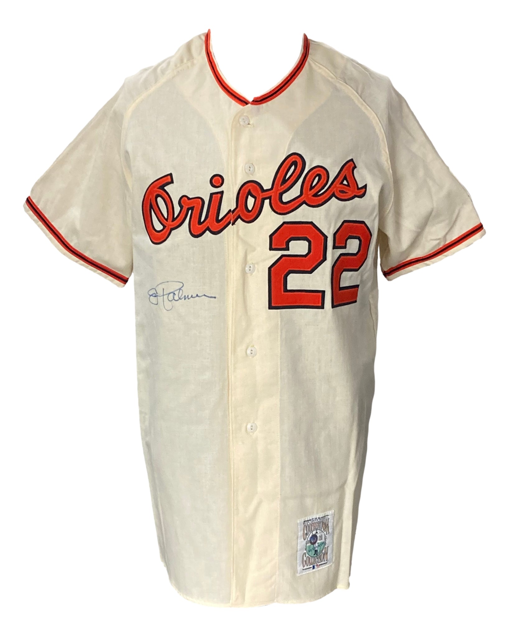 Jim Palmer Signed Baltimore Orioles M&N Cooperstown Collection Jersey