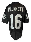 Jim Plunkett Oakland Signed Gray Football Jersey SB XV MVP Inscribed BAS
