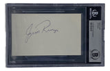 Jim Ringo Green Bay Packers Signed Slabbed Index Card BAS