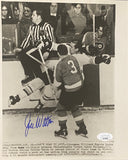 Jim Watson Signed 8x10 Philadelphia Flyers Wire Photo JSA Sports Integrity