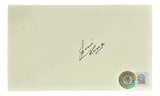 Jim Ringo Green Bay Packers Signed Index Card BAS BL59896