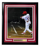Jimmy Rollins Signed Framed 16x20 Philadelphia Phillies Batting Photo PSA Holo