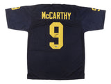 JJ McCarthy Michigan Signed Navy Blue Football Jersey BAS