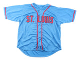 JJ Wetherholt St. Louis Signed Blue Baseball Jersey Prova Hologram