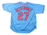 JJ Wetherholt St. Louis Signed Blue Baseball Jersey Prova Hologram