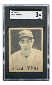 Joe DiMaggio Slabbed New York Yankees 1939 Playball #26 RC Card SGC Graded VG 3
