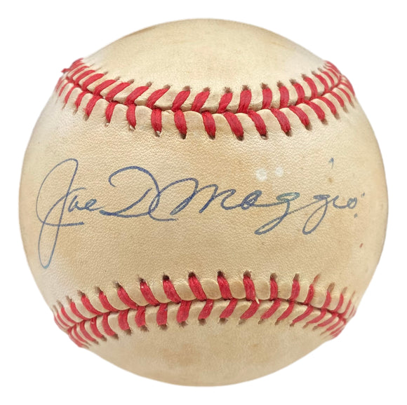 Joe DiMaggio Yankees Signed Official Amercan League Baseball BAS AC40952 Sports Integrity