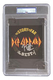 The Sports Integrity Joe Elliott Signed Slabbed Def Leppard The Story So Far CD Booklet is sealed in a PSA holder with an authenticity label at the top.
