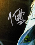 Sports Integrity presents this Joe Elliott signed 11x14 Def Leppard Blonde Hair photo, authenticated by JSA. A striking piece for fans, featuring a silver autograph against a dark backdrop—essential for any Def Leppard collection.
